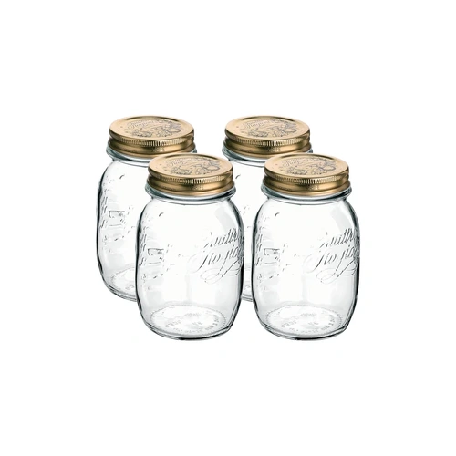 Bormioli Rocco Quattro Stagioni-Jar 4Pc W/Lids 90Mm 0.5Lt