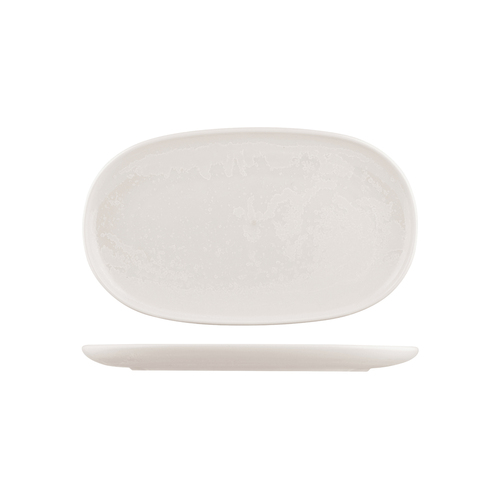 Moda Snow Porcelain Oval Coupe Plate 355mm