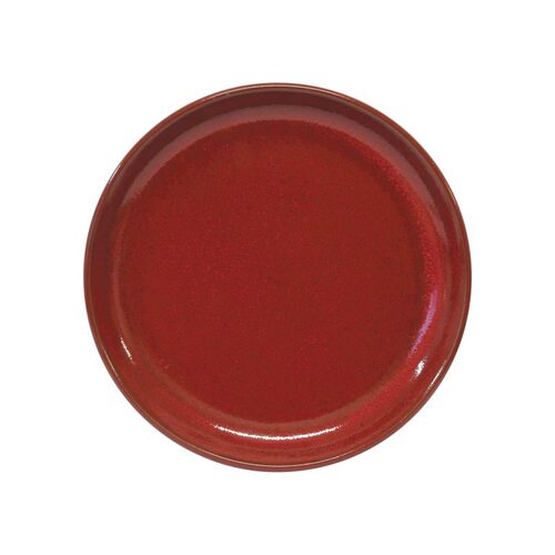 Artistica Round Plate 270mm Reactive Red Rolled Edge