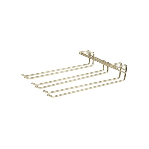 Glass Hanger Triple Row Brass