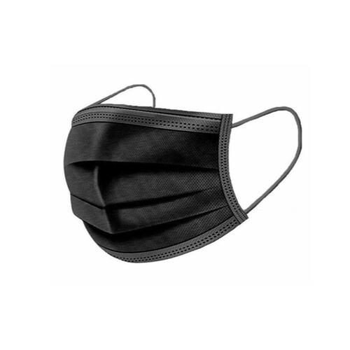 Black Face Mask - 3ply 50pk
