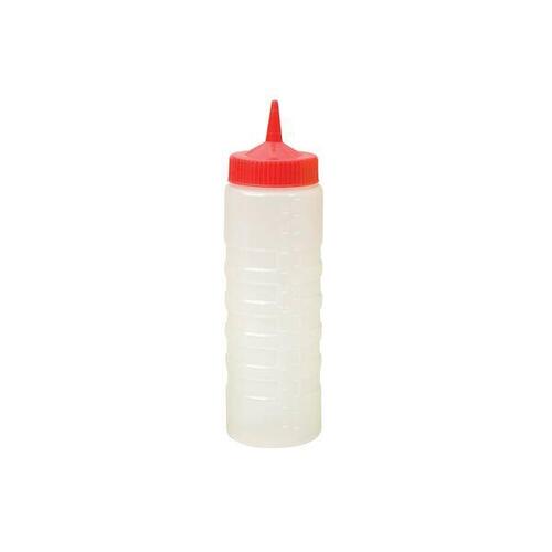 Squeeze Bottle Clear with Red lid 750ml