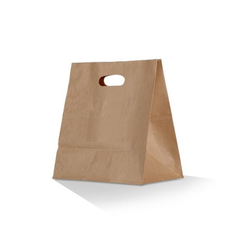 Brown Kraft Paper Bag With Diecut Handle 500 Ctn