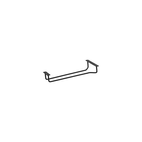 Glass Hanger Single Row Black 250mm