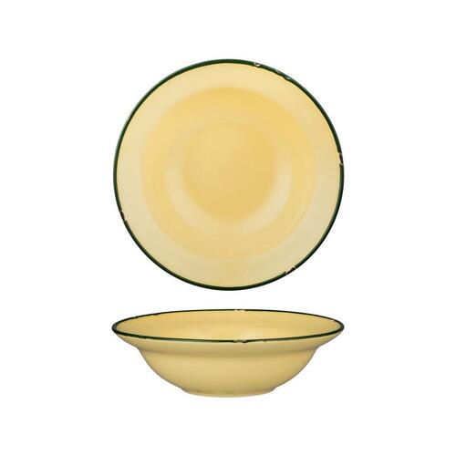 Luzerne Tintin 220mm Sand/Green Round Deep Plate/Bowl