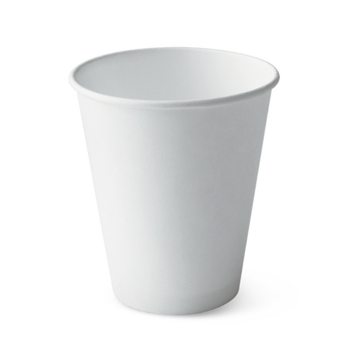 12oz Slimline White Single Wall Coffee Cups (50 sleeve)