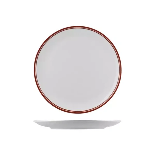 Nano Cru Oval Coupe Plate 320x230mm Red
