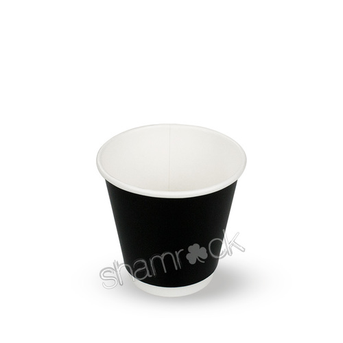 Shamrock 8oz Short Double Wall Cup Black Ctn 500