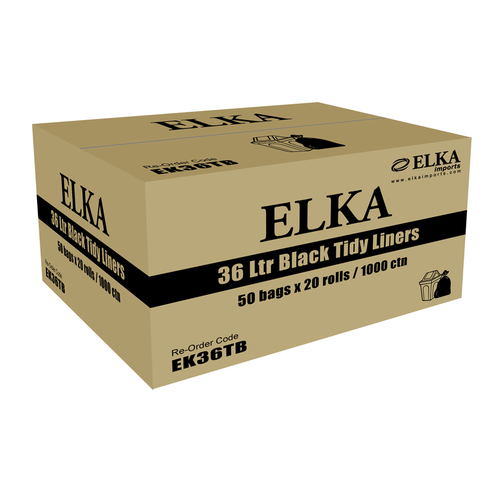 Black Garbage Bag 36L Rolls 1000ctn