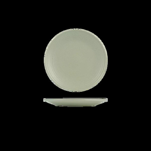 Zuma Pistachio Round Ribbed Plate 210mm