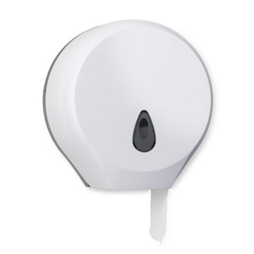 Jumbo Toilet Roll Dispenser - White, ABS Plastic