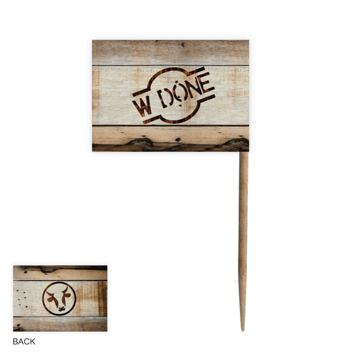 Steak Marker Flag Well Done 200pk
