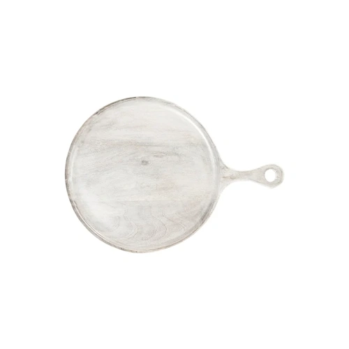 Mangowood Serving board White Round 300mm