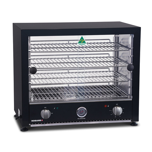 Roband PMB50L Black Pie oven with light and single door