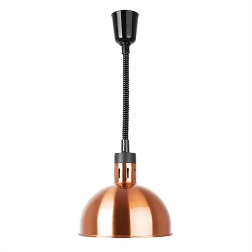 Retractable Dome Heat Shades - Copper  Finish