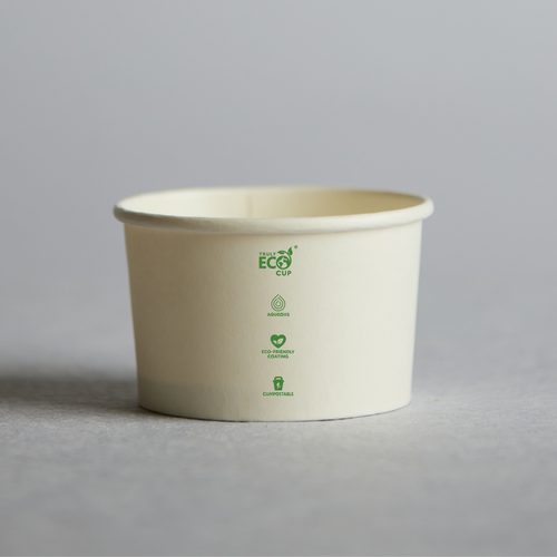 5oz Ice Cream Truly Eco Cup - White 50 Sleeve 
