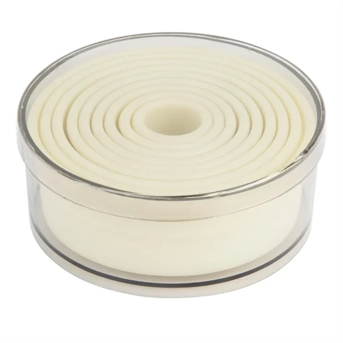 Vogue Plain Round Nylon Pastry Cutters (9 Pack)