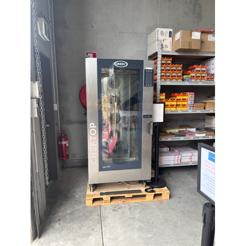 Used Cheftop Unox 20 Tray Electric Combi Oven XEVC-2011-EPR With Trolley