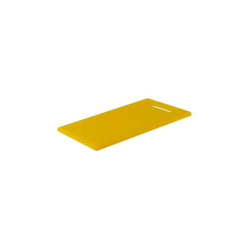 Chef Inox Cutting Board Polyethylene Yellow with Handle 380x230x13mm