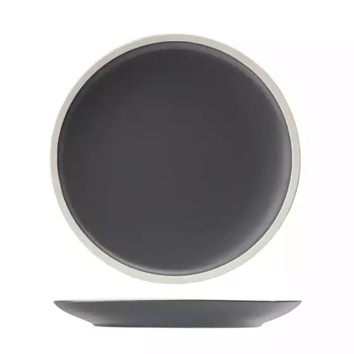 Utopia Forma Charcoal round coupe plate 265mm