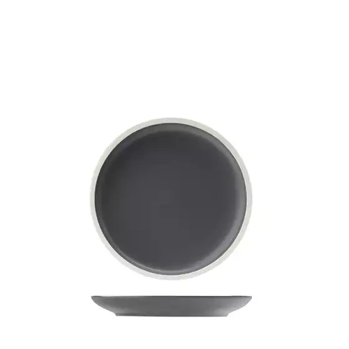 Utopia Forma Charcoal round coupe plate 170mm