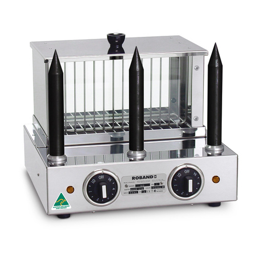 Hot Dog Unit & Bun Warner M3 Three Spikes Non Stick 