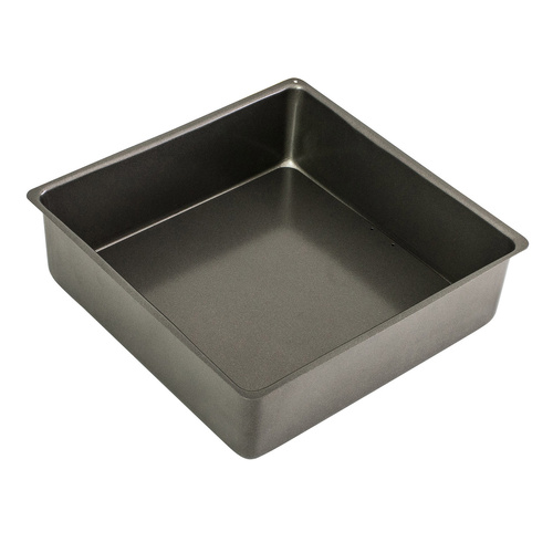 BAKEMASTER Non Stick Loose Base Square Cake Pan 25 x 8cm