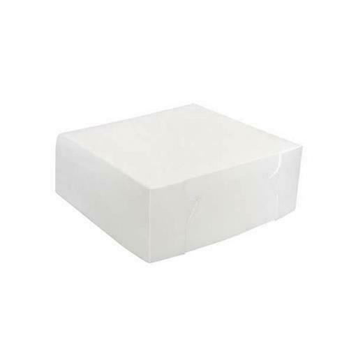Cake Box White 155x155x75mm Single Box