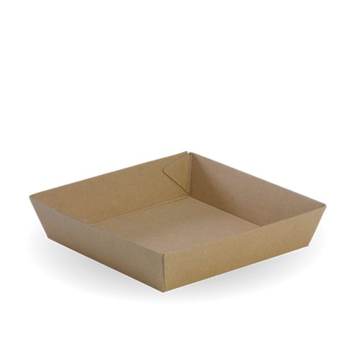 Corrugated Kraft Tray 4 (125 Pk)