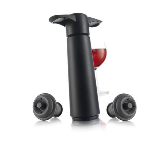 Vacu Vin Wine Saver Gift Pack Black