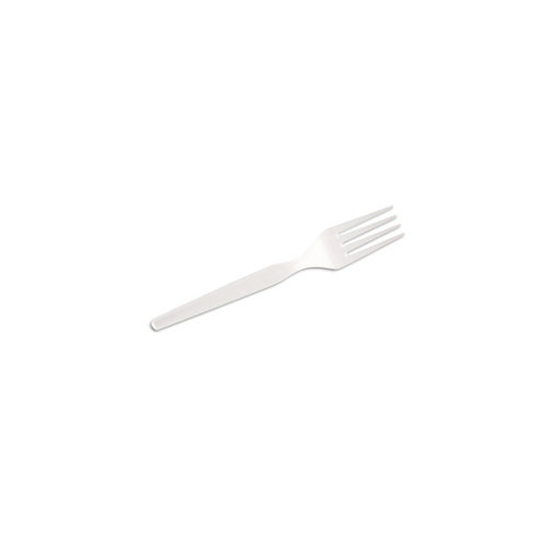 Plastic White Fork 100Pk