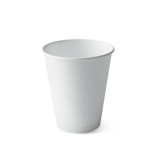 12oz White Hot Cup Single Wall - 1000ctn