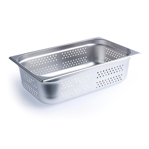 Chef Inox Anti Jam Steam Pan 1/1 Size 150mm Perforated