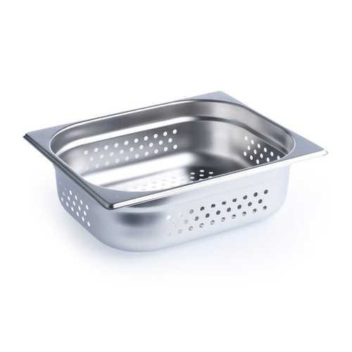 Chef Inox Anti Jam Steam Pan 1/2 Size 100mm Perforated