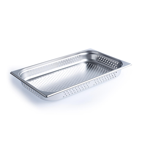 Chef Inox Anti Jam Steam Pan 1/1 Size 65mm Perforated