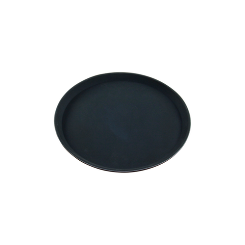 Non-Slip Round Tray Black 400mm
