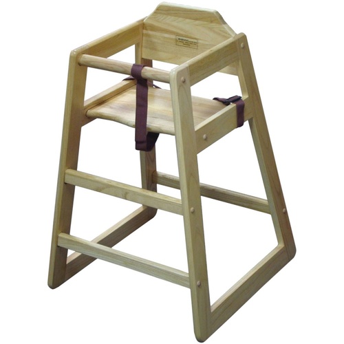 High Chair Natural Timber