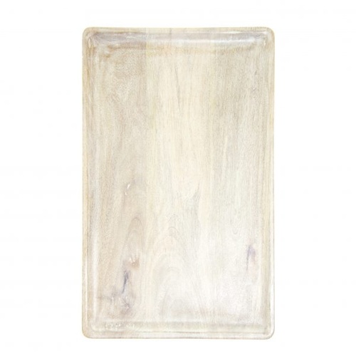 Mangowood Serving Board White Rectangle 360x180x15mm