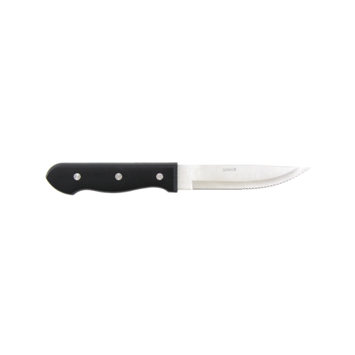 Tablekraft Steak Knife Jumbo Black Handle Pointed Tip