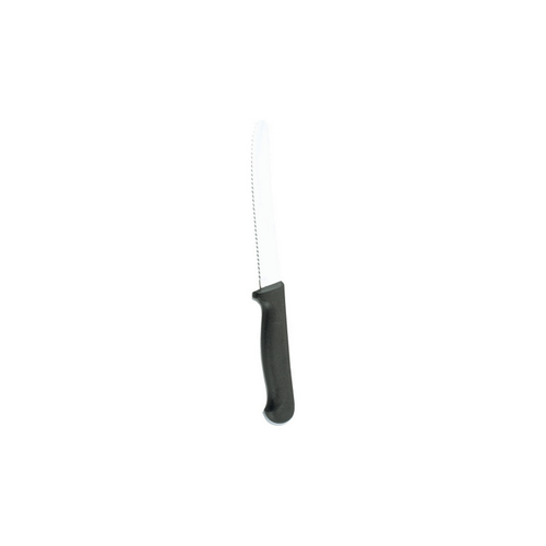 Tablekraft Steak Knife S/S Blk Plastic Handle 12pk