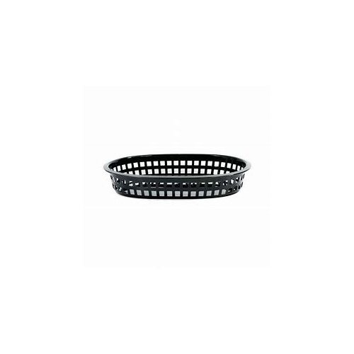 Black Plastic Rectangle Bread Basket