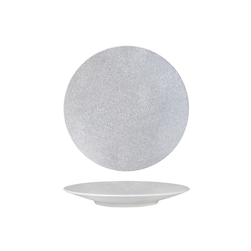 Luzerne Zen Grey Web Round Coupe Plate 205mm