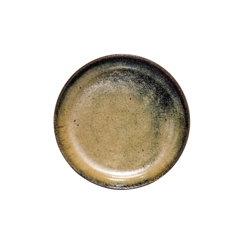 Artistica Round Plate 270mm Reactive Brown Rolled Edge