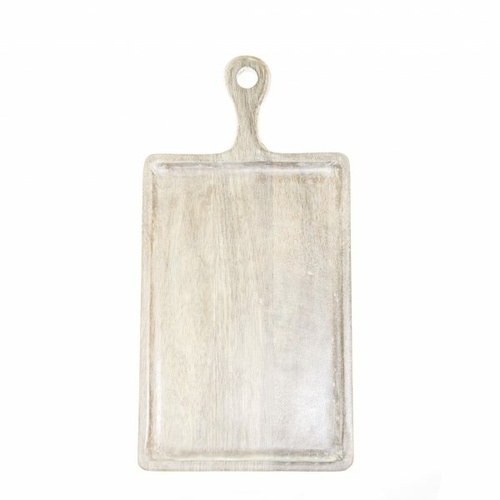 Mangowood Serving board White 260x360x180mm