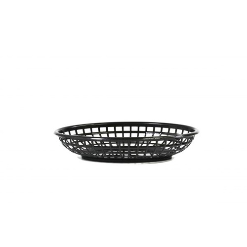 Coney Is-Plastic Serving Basket Oval Black
