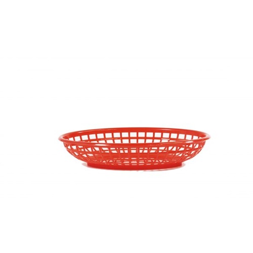 Coney Is-Plastic Serving Basket Oval Red